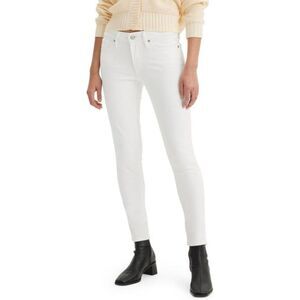 Levi's Women's 711 Skinny Jeans 29W x 30L Soft Clean White Mid-Rise Ankle Jeans